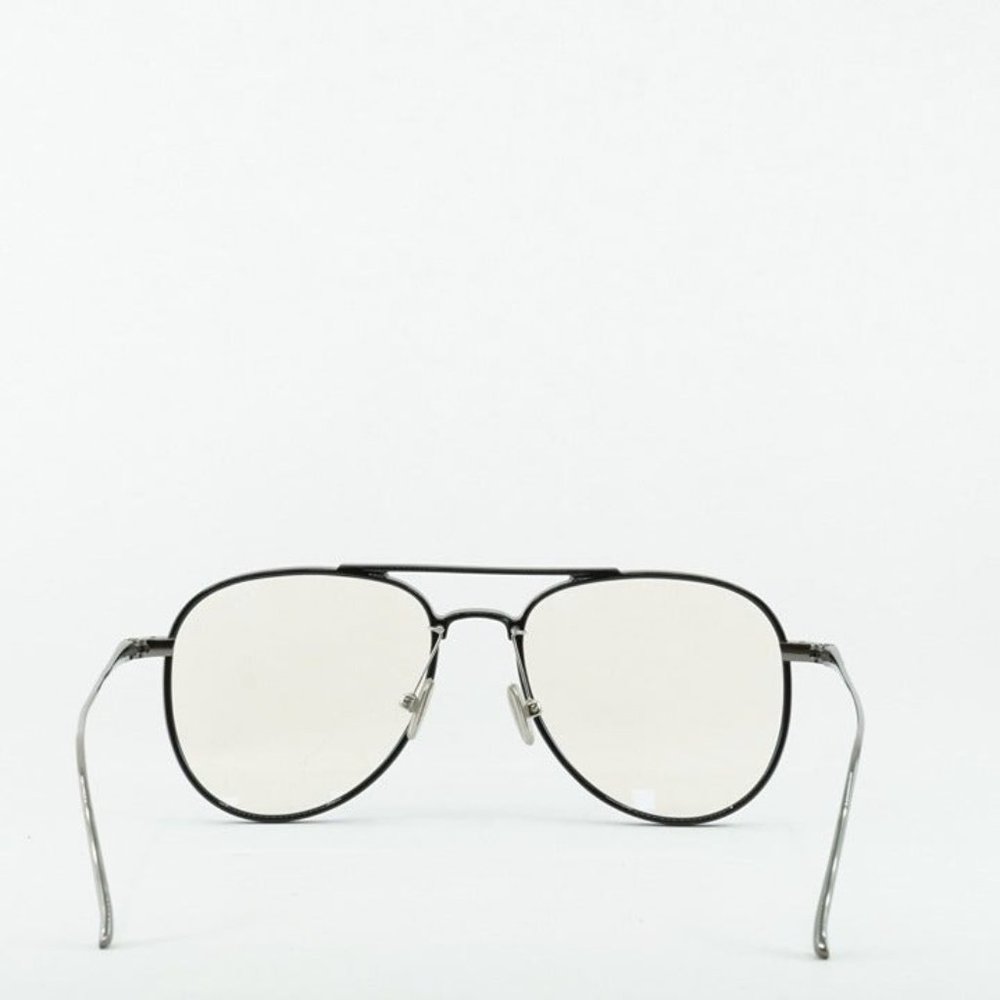 💯 NEW TOM FORD FT5666-B/O 001 BLACK WHITE GUNMETAL BLUE BLOCK EYEGLASSES - Picture 11 of 12